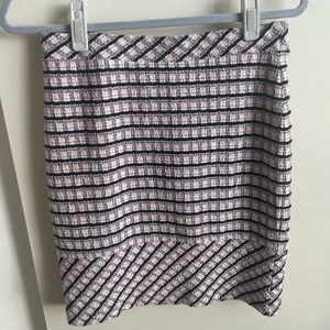 Banana Republic Checkered Petite Mini Skirt